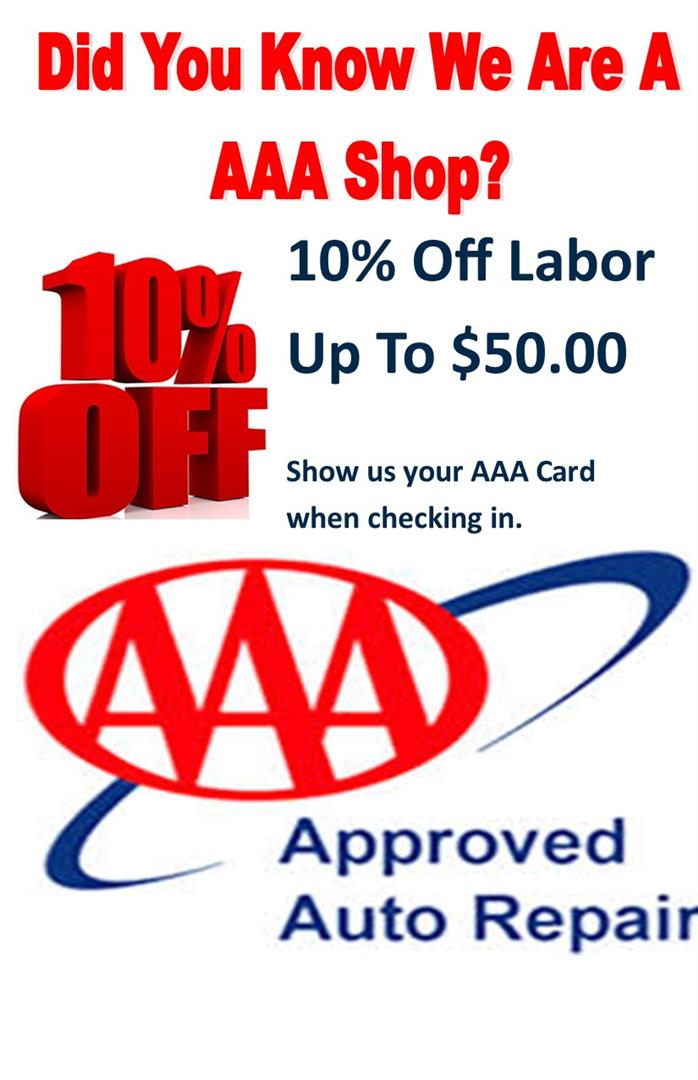 Did you know we are a AAA Shop? 