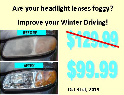 Are your headlights foggy?